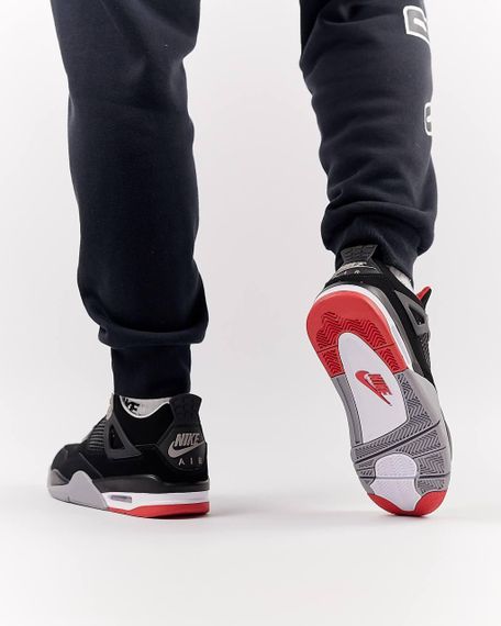 Чоловічі кросівки Air Jordan 4 Retro M Bred , весна, літо, осінь , В'єтнам 42 26.5 см