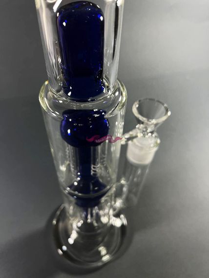 Стеклянная трубка Medusa Double Blue | Зображення 3