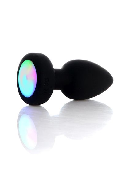 Анальная вибропробка - Silicone Black Plug Disco Flashlight sexstyle | Зображення 1