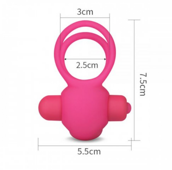 Ерекційне віброкольцо Power Clit Cockring, Pink Sex Aura | Зображення 4