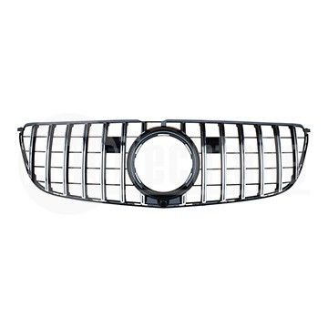 Решетка радиатора Mercedes Benz X166 16- (хром/чёрн.( c отв. камеры)) GTR, AutoTechteile, 130 8853, 130 8854