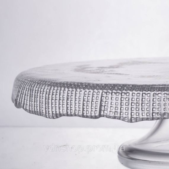 Тортівниця трансформер скляна на ножці, менажниця трансформер прозора скляна 64486-53 | Зображення 3