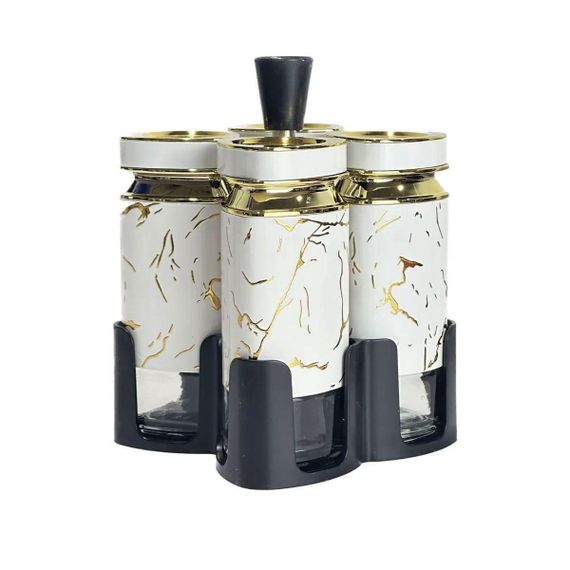 Набор баночек для специй 4 шт 120 мл карусель для хранения специй HP-1330