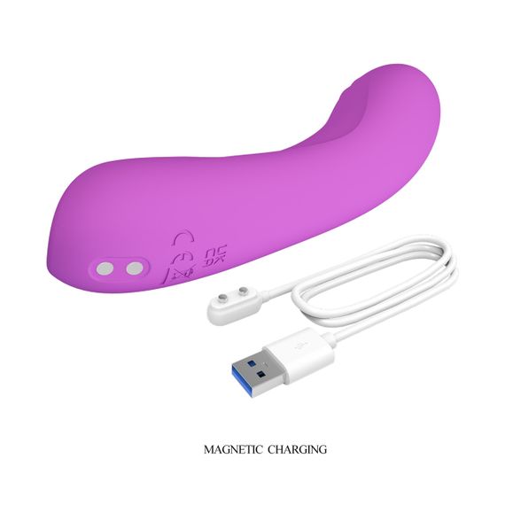Вібратор для точки G Pretty Love Dj Dick фіолетовий, 12.7 х 2.7 см Sex Aura | Зображення 5