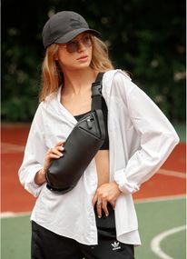 Жіноча сумка-бананка Sambag HOLSTER MSH Чорна 36 х 14 х 4 см (87113001)