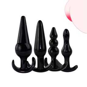 Набір анальних пробок Babydoll Універсальний. Чорний 2005-3