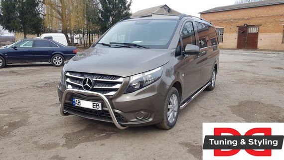 Кенгурятник WT006 (нерж.) для Mercedes Vito / V W447 2014-2024 гг | Зображення 2