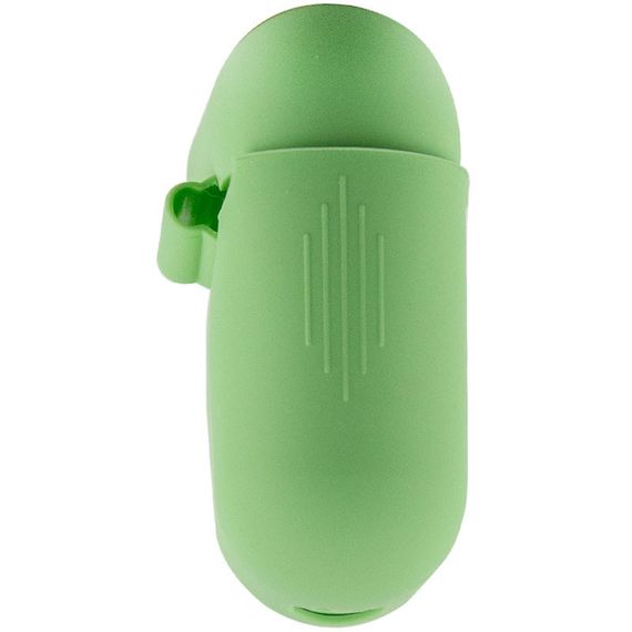 Силіконовий футляр New з карабіном для навушників Airpods 1/2 М'ятний/Mint | Зображення 3