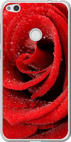 Чехол на Huawei P8 Lite (2017) Красная роза "529u-777-17620"