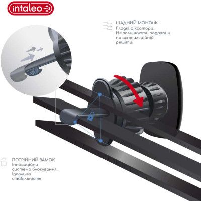Универсальный автодержатель Intaleo CM05GG 6xN52 Black (1283126576003) | Зображення 2
