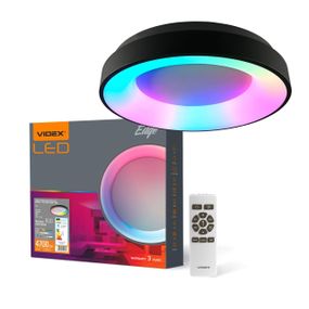 Світлодіодний світильник VIDEX EDGE-RC-72W-BLACK (VLE-ERC-RGB-72B)