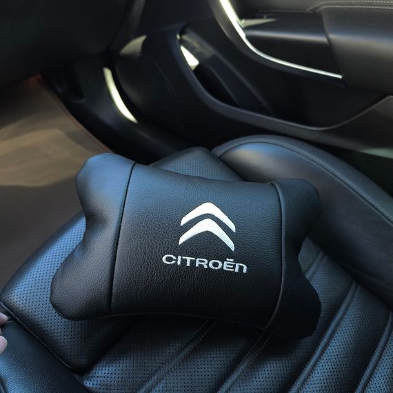 Набір шкіряних подушок Citroën з натуральної італійської шкіри + фірмовий брелок у подарунок | Зображення 3