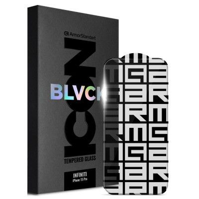 Стекло защитное Armorstandart Infinity Black Icon 2.75D Apple iPhone 15 Pro (ARM73956)