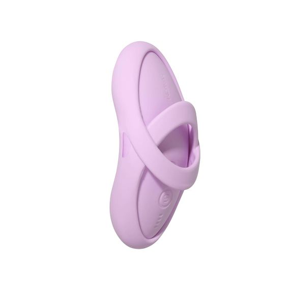 Смарт-вібратор для клітора Svakom Echo 2 Pink Lilac, підігрів до 38 °C, знімна насадка на палець Sex Aura