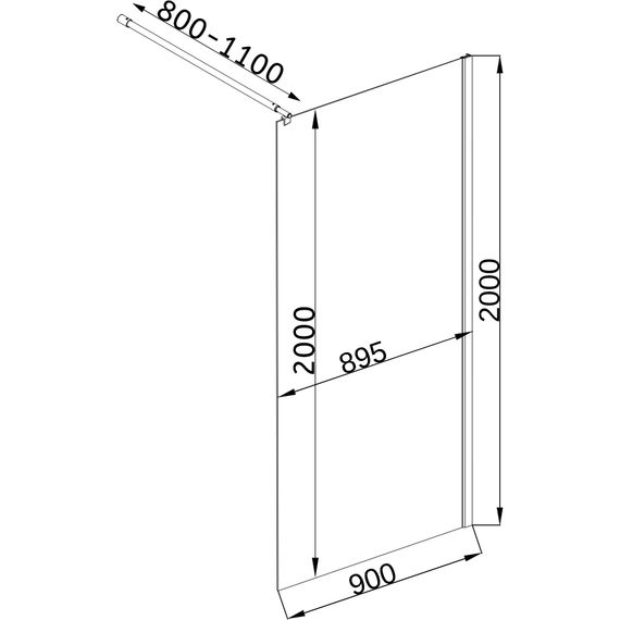 Душова перегородка BRAVO LEGA 90T | Зображення 4