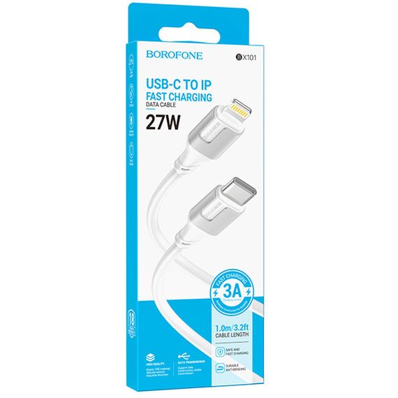Дата кабель Borofone BX101 Creator 27W Type-C to Lightning (1m) | Зображення 4