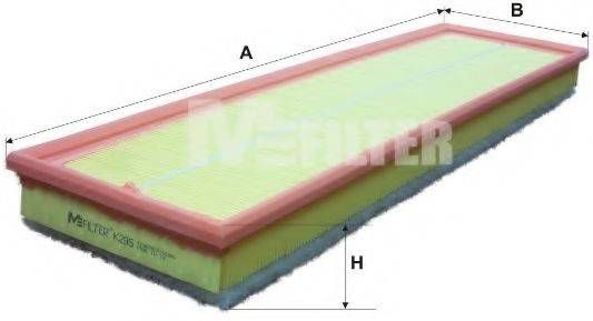 Фільтр повітряний BMW (вир-во M-filter) MFILTER K295 на BMW 3 седан (E36)