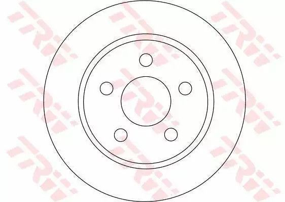 Диск гальмівний (1 шт.) FORD C-Max/Focus 265mm R 03, TRW (DF4372) | Зображення 1