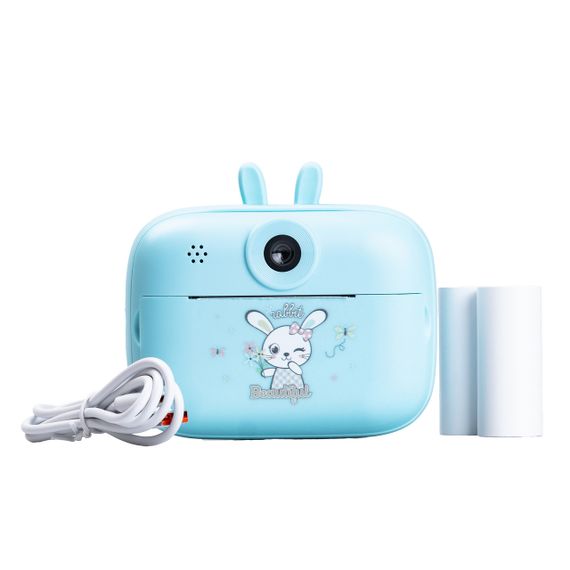 Детская фотокамера с мгновенной печатью снимков "Зайка" синий HPS1BL | Зображення 2