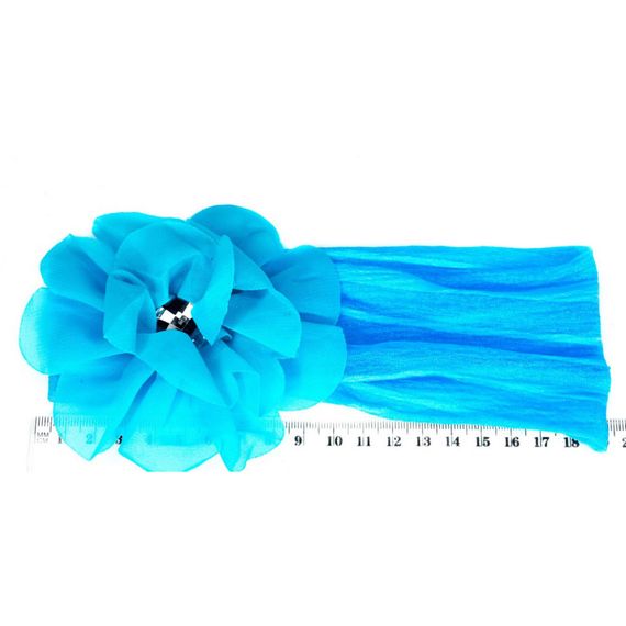 Дитячі пов'язки на голову з квіткою 0107-035-2, 3 штуки | Зображення 1