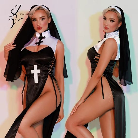 Еротичний костюм черниці JSY 5950 One Size | Зображення 5