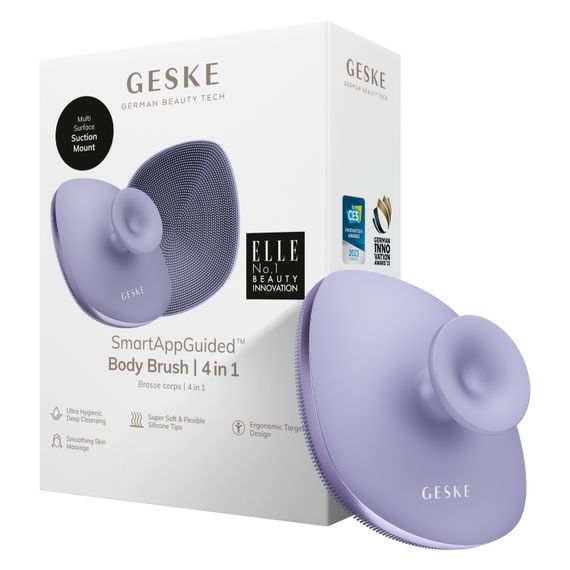 Щітка для тіла GESKE Body Brush metal 4в1 starlight, Фіолетовий