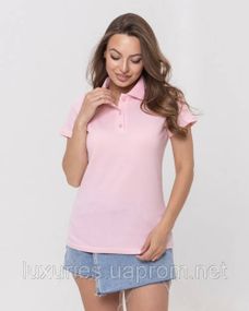 Футболка ПОЛО жіноча (лакоста) - з коміром 3XL, Рожева футболка Поло, Рожева Поло