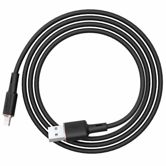 Дата кабель Acefast MFI C2-02 USB-A to Lightning zinc alloy silicone (1.2m) Black | Зображення 2
