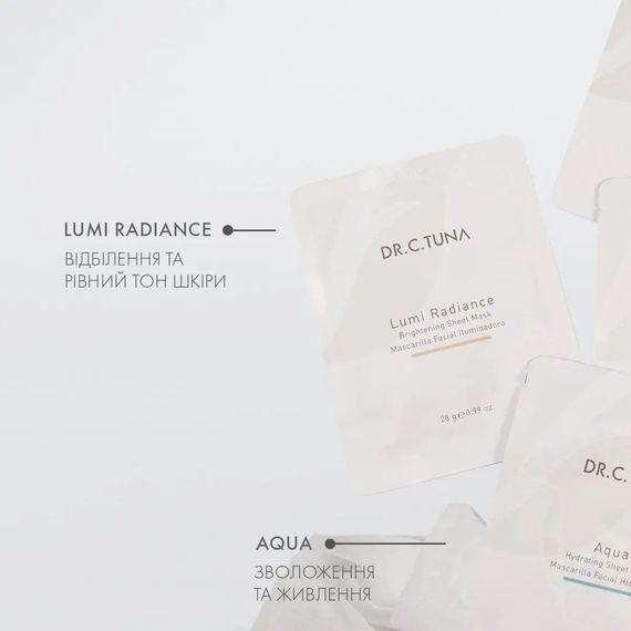Одноразовая тканевая маска Farmasi Lumi Radiance Dr. C.Tuna 28 г | Зображення 6