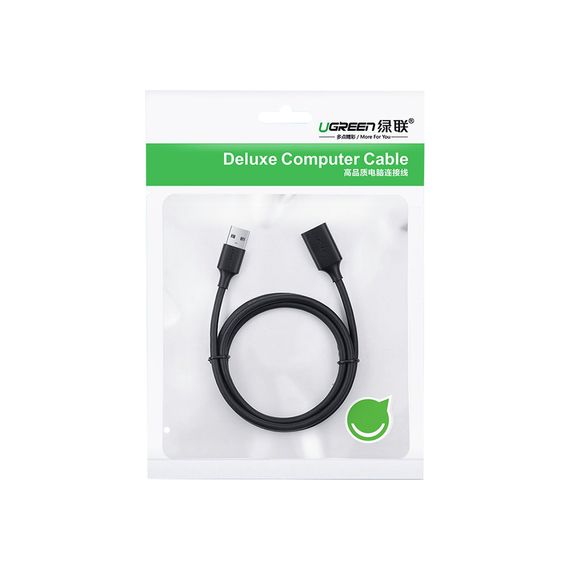 Дата кабель USB 3.0 AM/AF 0.5m US129 black Ugreen (30125) | Зображення 1