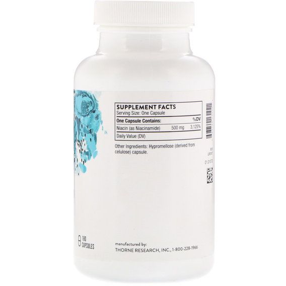 Ниацин Thorne Research Niacinamide 180 Veg Caps | Зображення 1