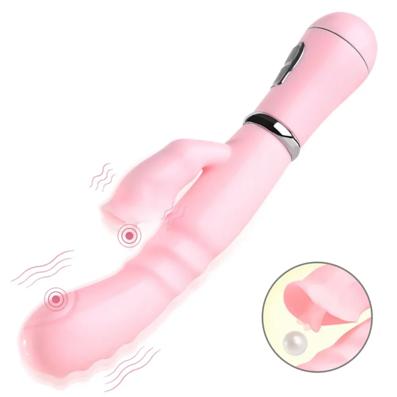 Вибратор-кролик "Vibro licking", 12 режимов вибрации, цвет розовый sexstyle | Зображення 3