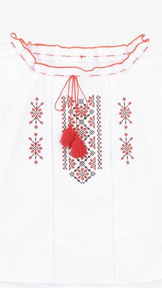 Сорочка вишиванка для дівчинки Козачок МАРТА 110 см Червоний shop (2000999401404) | Зображення 1
