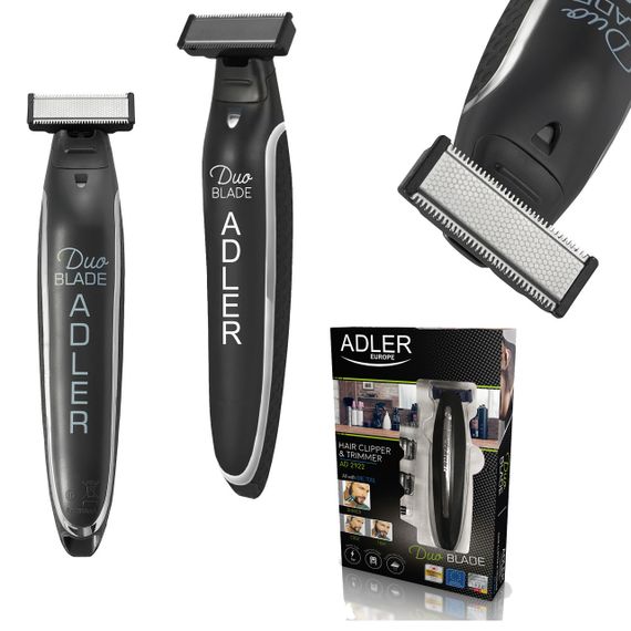 Тример для бороди і вусів Adler AD 2922 акумуляторний з насадками USB | Зображення 7
