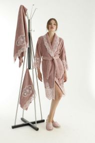 Женский набор Nusa 3875 с кружевом, пудра S