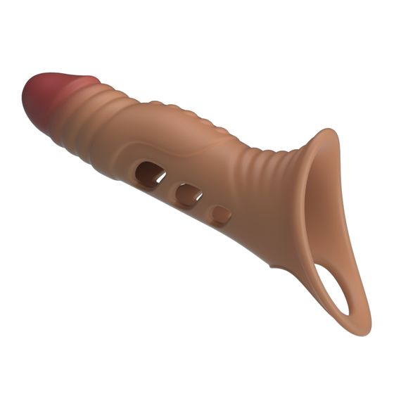 Насадка на пеніс Pretty Love 8.7 Vibrating Penis Sleeve Extender | Зображення 5