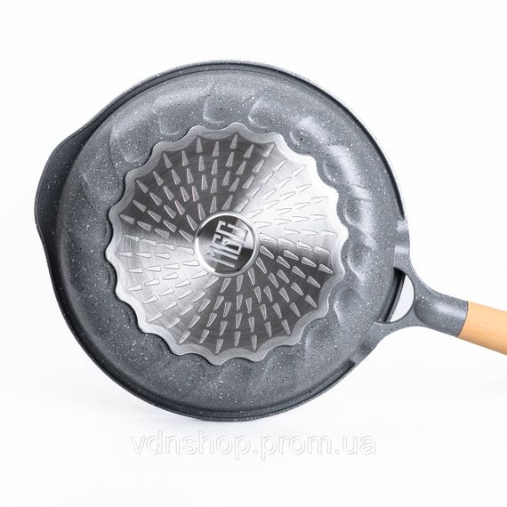 Алюмінієва сковорода 2,8 л з мармуровим антипригарним покриттям Ø 28 см сіра MGC HP-4-425G | Зображення 2