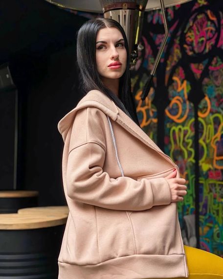 Толстовка жіноча Носи своє 50 Бежевий (p-11933-131928) | Зображення 9
