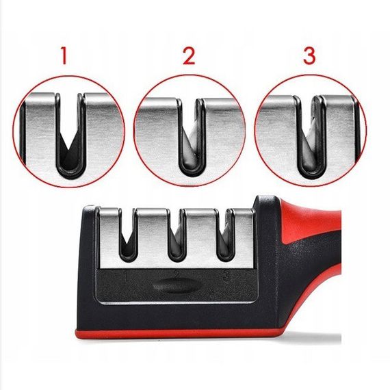 Професійна Ручна Точилка для ножів 3 рівня заточування Fast Sharpener RS-168 | Зображення 6