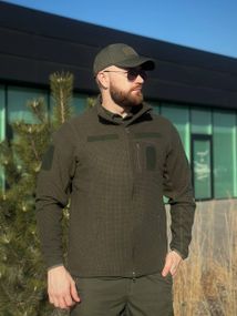 Військова Кофта Олива Army Combat Olive мікрофліс кубик