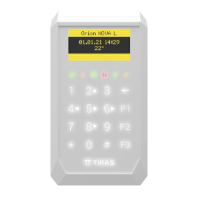 Tiras K-PAD OLED (white) Сенсорна OLED клавіатура Тірас - Управління охороною