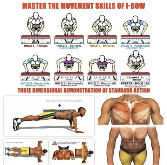 Дошка для віджимань 14в1 упор для віджимань Push Up Rack Board Упор підставка платформа для віджимань | Зображення 1