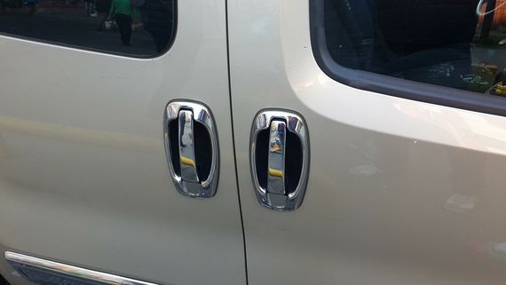 Накладки на ручки і навколо (8 шт., нерж.) OmsaLine - Італійська нержавійка для Citroen Nemo 2008-2024 рр | Зображення 2