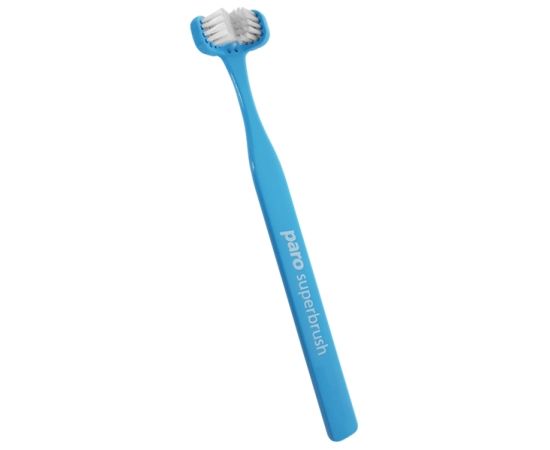 Тристороння зубна щітка paro® superbrush, блакитна (7.724/2)
