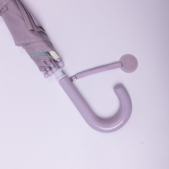 Класична дитяча парасолька-тростина механічна з поліестеру міцна надійна 8 спиць діаметр 89 см Фіолетовий HP-23-12V | Зображення 6