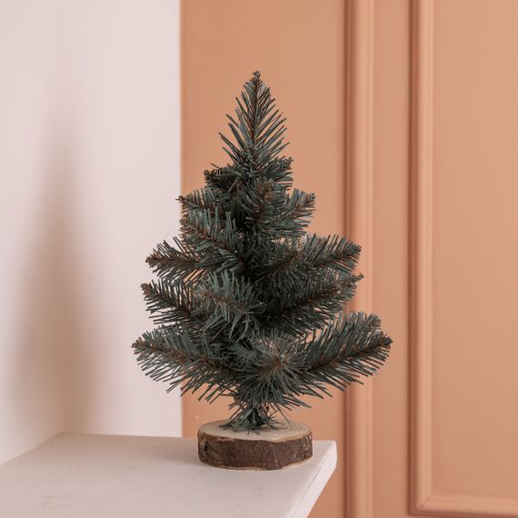 Штучна новорічна міні ялинка «Полонинська» блакитна 25 см SOK-M-03-1-1