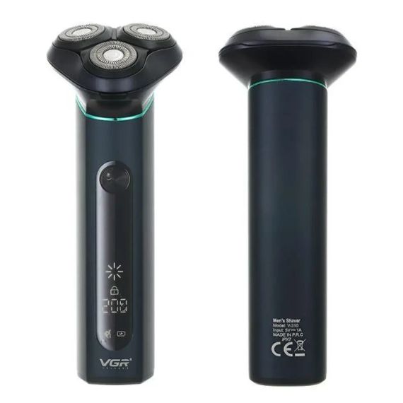 Аккумуляторная электробритва водонепроницаемая, от USB, VGR V-310, Черная / Беспроводная бритва электрическая | Зображення 7