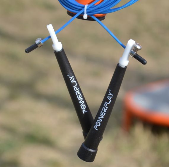 Скакалка скоростная Паверплей 4202 Ultra Speed Rope Синяя (2,9m.) | Зображення 7