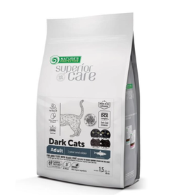 Сухий беззерновий корм для дорослих котів з темним окрасом шерсті Nature's Protection Superior Care Dark Cats Grain Free with Herring for Adult All Breeds , 1,5 кг, Від 1 до 3 кг