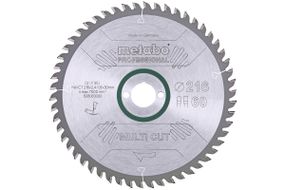 Диск пильний Metabo "multi cut - professional"  216x30 Z60 FZ/TZ 5°neg. (628083000)